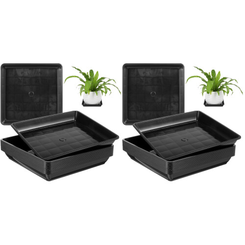 20Pièces Plateau Pour Plantes D'intérieur Résine Durable 1