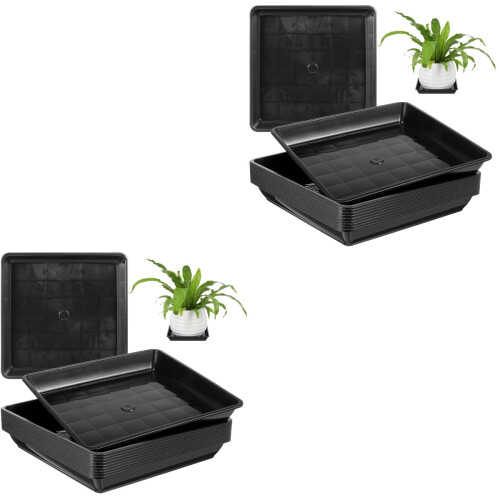 20Pièces Plateau Pour Plantes D'intérieur Résine Durable 2