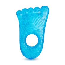 Munchkin Fun Ice Chewy Teether | Baby Essentials | Teething Toy with Multiple Textured Surfaces to chew and Touch | Chewing Toy in Blue | 1 Pack
