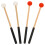 8Paires Maillets Xylophone Marimba Bois Caoutchouc Performances Scène 2
