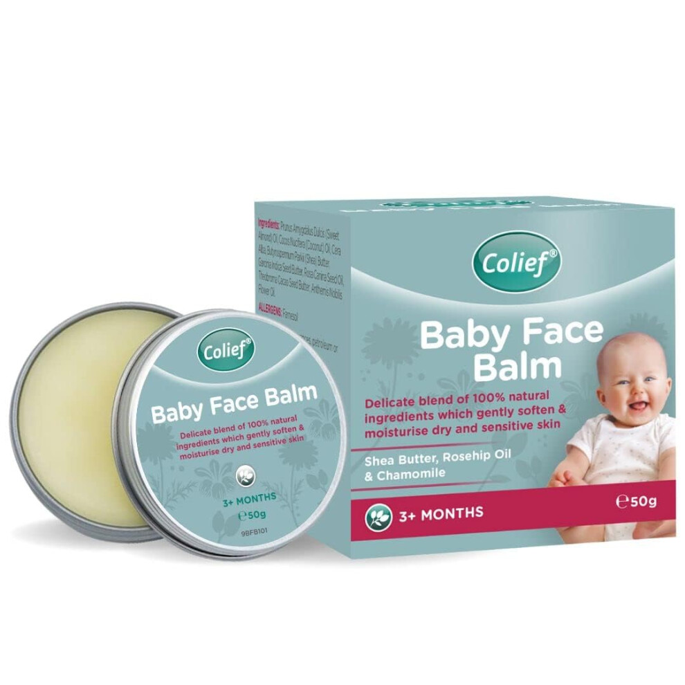 Colief Baby Face Balm | 100% Natural Oils & Butters For Infants | Gently Moistur