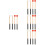 8Paires Maillets Xylophone Marimba Bois Caoutchouc Performances Scène 8