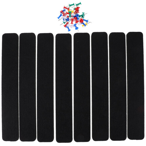 3Ensembles Bandes Feutrées Noires Tableau Mural Accessoires 1