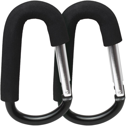 iGadgitz Home U7096 Large Buggy Clips Pram Hooks Stroller Carabiner