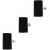 3Ensembles Bandes Feutrées Noires Tableau Mural Accessoires 6
