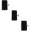 3Ensembles Bandes Feutrées Noires Tableau Mural Accessoires 10