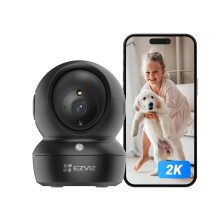 EZVIZ C6N Pro - 2K Indoor Camera Wireless, Baby Monitor with Call Button, Pet Camera Sound Detection, 360 Pan/Tilt/Zoom, Colour Night Vision, Mo