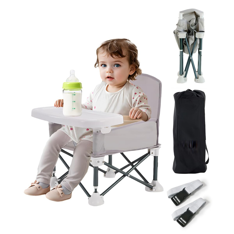 Cartlant Foldable Baby Camping High Chair, Portable Travel Toddler Seat, Outdoor Safe Sitting Support, 6 Months Up, Dining Booster Seat Garden Picnic
