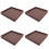 4Pièces Plateau Multifonction Café Pour Pots Base Étanche 10