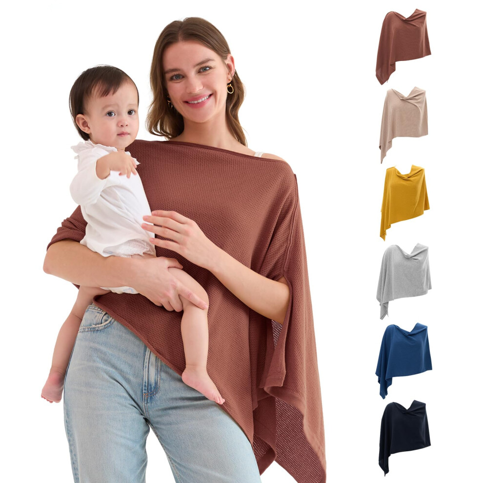 Breastfeeding Cover For Mum, Multi-Use Nursing Cover, Portable Baby Breast Feeding Cover Up, Soft Privacy Breastfeeding Shawl, Newborn Essenti Momcozy