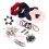 5Ensembles Accessoires Fille Clips Tissu Élastiques Assortis 2