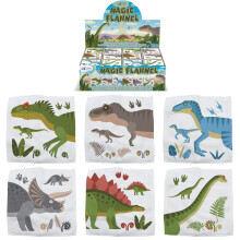 Hello Chums Wash Cloth - Dinosaur Magic Flannel, Face Cloths Flannels Cotton - Fun Designs for Children, Baby, Kids - 6 Unique Designs (1 Supplied At