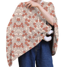 Seejoy Multi-use Nursing Cover for Breastfeeding, 360Full Coverage Nursing Poncho, Rayon Soft & Breathable Breastfeeding Cover up (Smooth Rayon, Flo
