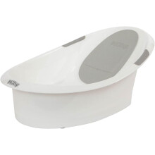 Nuby Newborn Baby Bath with Anti-Slip Support | Soft Headrest | Plug | Suitable