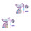 2Ensembles Pinata Queue De Sirène Jouet D'anniversaire 8