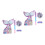 2Ensembles Pinata Queue De Sirène Jouet D'anniversaire 9