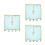 3Pièces Voiles De Danse Performances Costume Chiffon 7