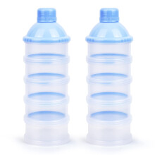 Vicloon Baby Milk Powder Dispenser, 2pcs Portable 5 Layers 100ml per