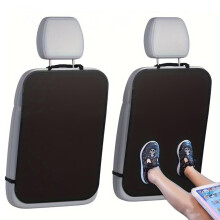 Amexo 2 Pieces Car Seat Protectors, Anti-Fouling Back Car Seat Protectors for Child Seats Kick Protector Kids with Adjustable Buckle from Dirt Mud St
