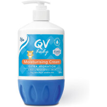 QV Baby Moisturising Cream, 500g - Rich Moisturising Cream With Glycerin and Vitamin B3 For Babies and Newborn, Non-Greasy For Sensitive Skin, with 2
