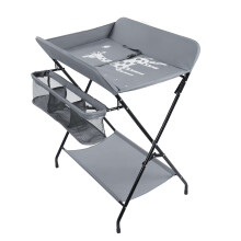 Iropro Baby Changing Table Infant Changing Table Foldable Nursery Changing Table Bath Mat and Storage, Baby Changing Table with Unit Storage Bags, Sp
