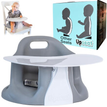 Upseat Baby Floor Seat Booster Chair for Sitting Up with Removable Tray for Meals and Playtime, Developed with Physiotherapists for Safe and Healthy