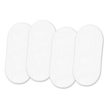 4 Pack Moses Basket Fitted Sheets (75 x 35 cm) | Oeko-Tex Standard 100 Certified | Ultra Soft & Breathable Sheet (White, 75 x 35 cm)