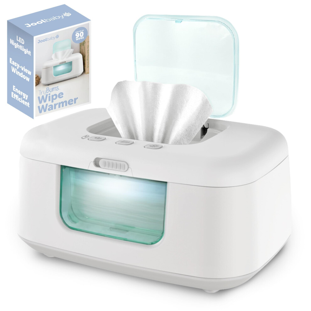 Jool Baby TinyBums Baby Wipe Warmer & Dispenser with LED Changing Light & On/Off Switch (Aqua)-image-OPC-PTJK5CD-NEW