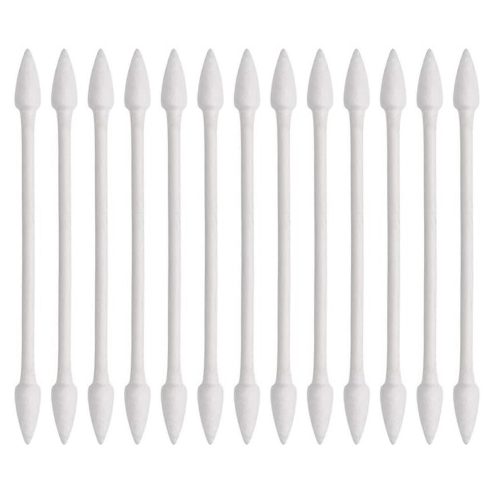 Cenyouful 800 Pieces Cotton Buds, Double Pointed Ear Buds, Cotton Swabs Pointed Tip With Paper Sticks, 4 Packs, 200 Pieces 1 Pack (Double Pointed Shape)