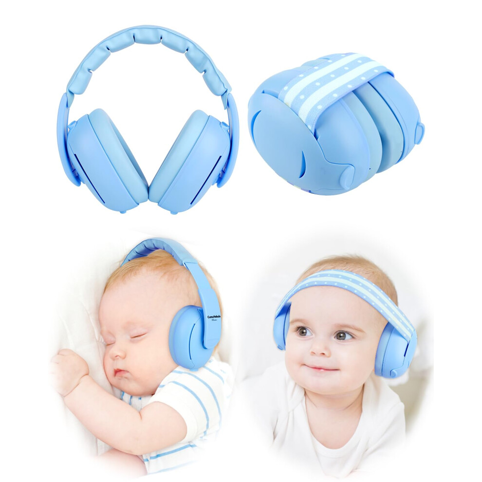 Baby Ear Defenders For Babies And Toddlers Up To 36 Months - Ce & Ukca Certified - 2-In-1 Infant Noise Reduction Earmuffs Unisex Kids Cumunebula