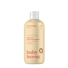ATTITUDE Bubble Bath and Body Wash for Baby, EWG Verified,