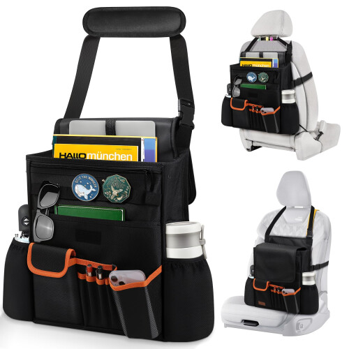 Car Organizer for Front Seat, Backseat, Passenger Seat,