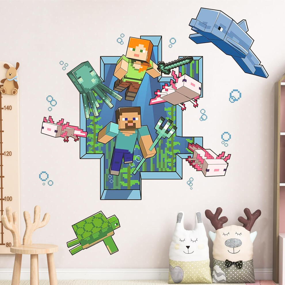 Unvtap Wall Stickers 30 X 79 Cm Wallpaper, Posters, Wall Stickers For Bedrooms, Vinyl Wall Sticker, Cartoon Game Wall Art For Boys Room Decor, For Be