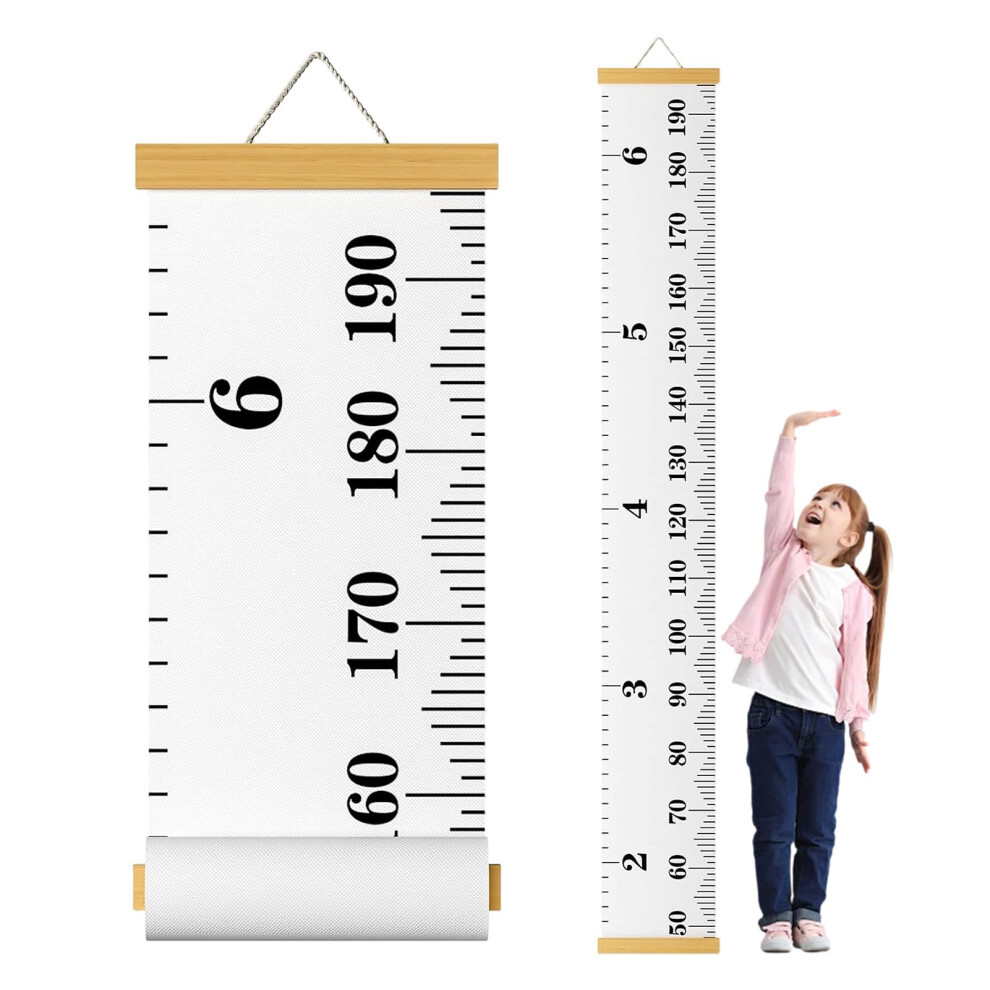 Height Chart For Kids, Kids Height Wall Chart, Removable Wall Decor For Kids Canvas Ruler, Portable Baby Growth Charts, For Accurate Measurin Debbery