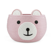 PandaEar Cotton Rope Baby Basket, Baby Gift Basket Nursery Laundry Organizer wit
