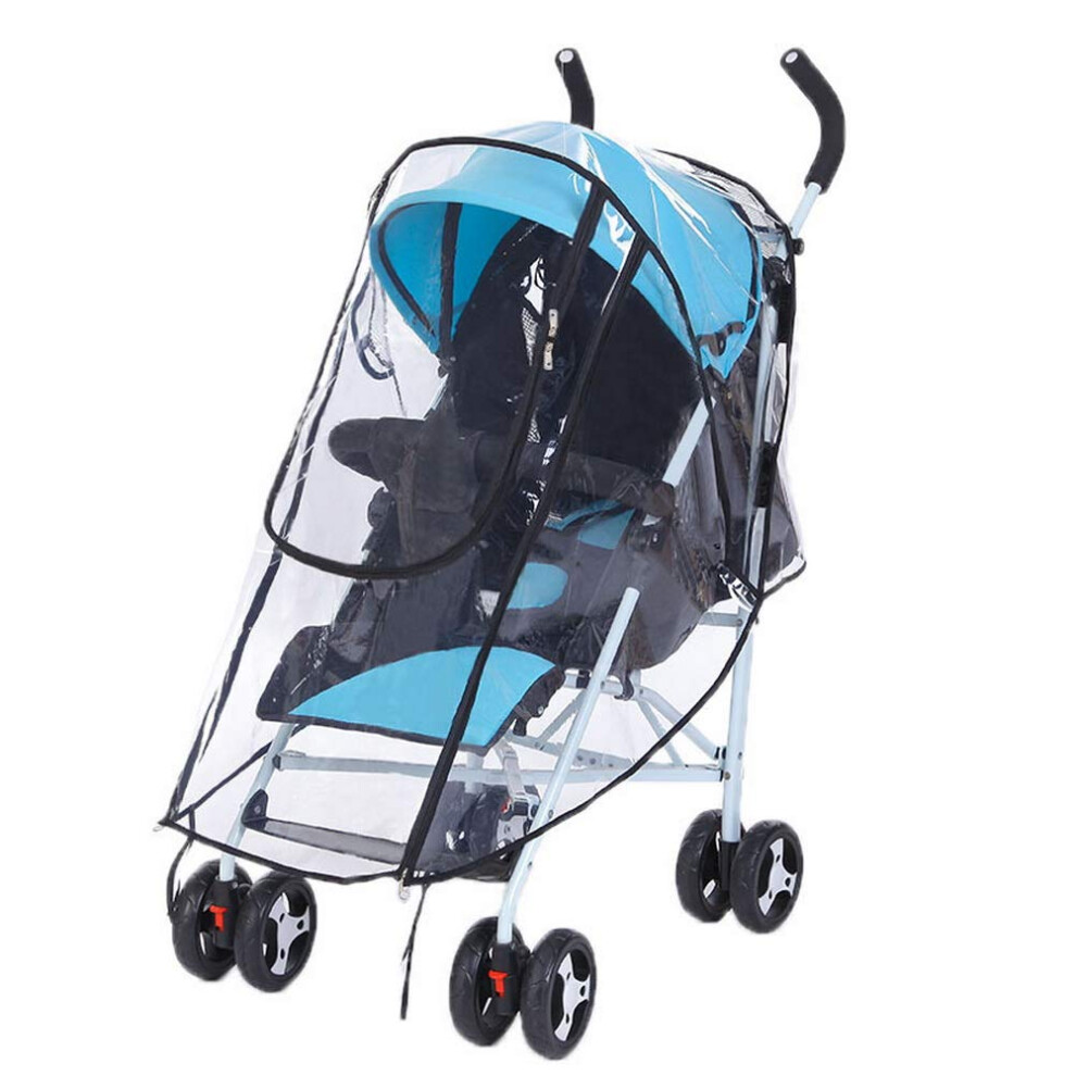 Universal Baby Stroller Rain Cover, Baby Buggy Rain Cover For Pushchair Pram With Zip Wind Dust Shield Nuosen