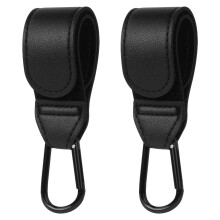 URAQT Buggy Clips 2PCS, Pram Hooks, Universal Carabiner Hook for Bags,for Hanging Your Shopping Bags Stroller or Stroller Clip, Stroller Shopping Bag