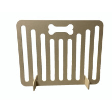 See-Through Dog Barrier, Versatile Freestanding Dog Gate, Indoor Wood Fence (Natural, 51 x 75 cm/small dogs)