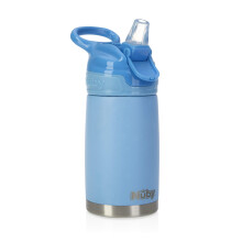 Nuby Thirsty Kids No Spill Flip-It Reflex Stainless Steel Travel Cup or Water Bo