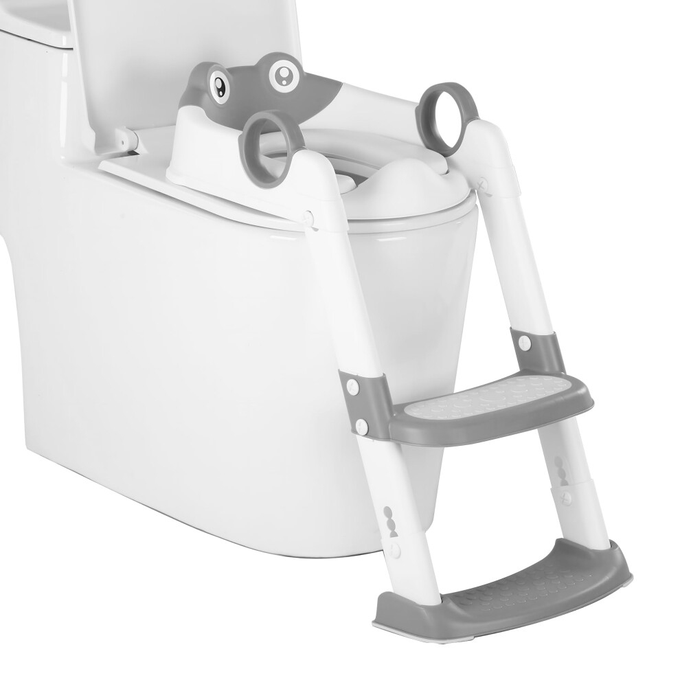 Potty Training Toilet Seat With Anti-Slip Step Ladder Fugualin