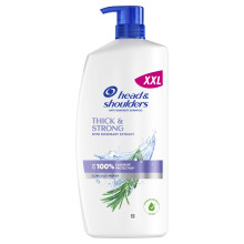 Head & Shoulders Thick & Strong Anti-Dandruff Shampoo 800ml Pump. With Rosemary Extract. Up to 100% Dandruff Protection, Works Against Oil and Itch F