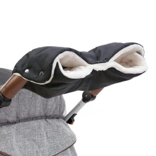 Pram Hand Muff, Pram Gloves for Stroller, Pram Pushchair Gloves Hand Gloves Waterproof Windproof Anti-Freeze Extra Thick Warm Winter Stroller Fleece