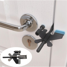Original Trustella Heavy-Duty Portable Door Lock - Stainless Steel
