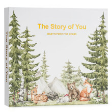 Keepsake Memory Book for Baby Boy and Girl A Milestone Book Gender Neutral Journal Scrapbook Photo Album
