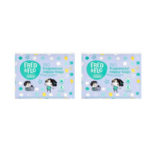 Bizzal Fred & Flo Fragranced Nappy Bags, Scented Diaper Disposal Bags with Odour Neutralising, 150 Count, Pack of 2, 300 Bags Total