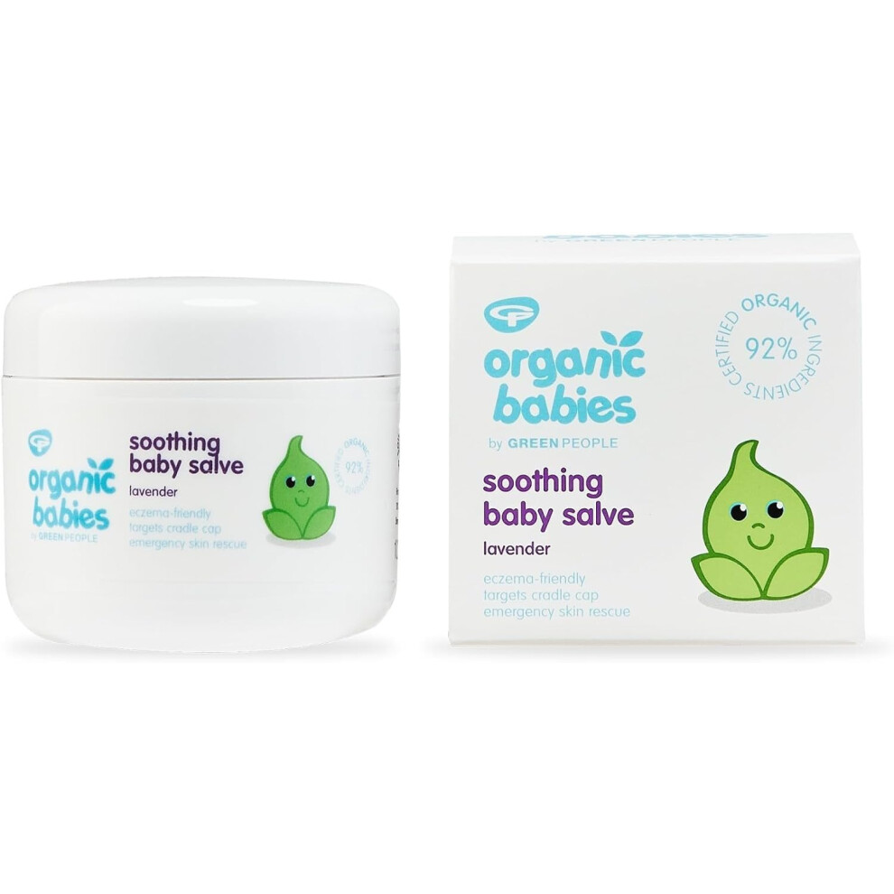Greenpeople Green/Lavender People Organic Babies Soothing Baby Salve - Natural & Organic - Eczema-Friendly - Paraben Free, 100Ml