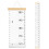 Aolso Baby Height Growth Chart, Wall Hanging Growth Chart Removable 1