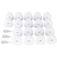 EUDEMON Three-Hole Socket Covers Baby Safety Outlet Plug Covers to Prevent Electric Shock (18 Pack, White)