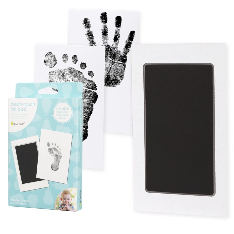 Newborn Baby Handprint Or Footprint, Clean-Touch Ink Pad, Black Pearhead