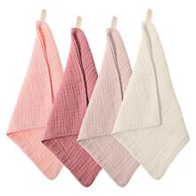 Qianyu 4 Pack Face Cloths Makeup Remover Cloths Soft Wash Cloths